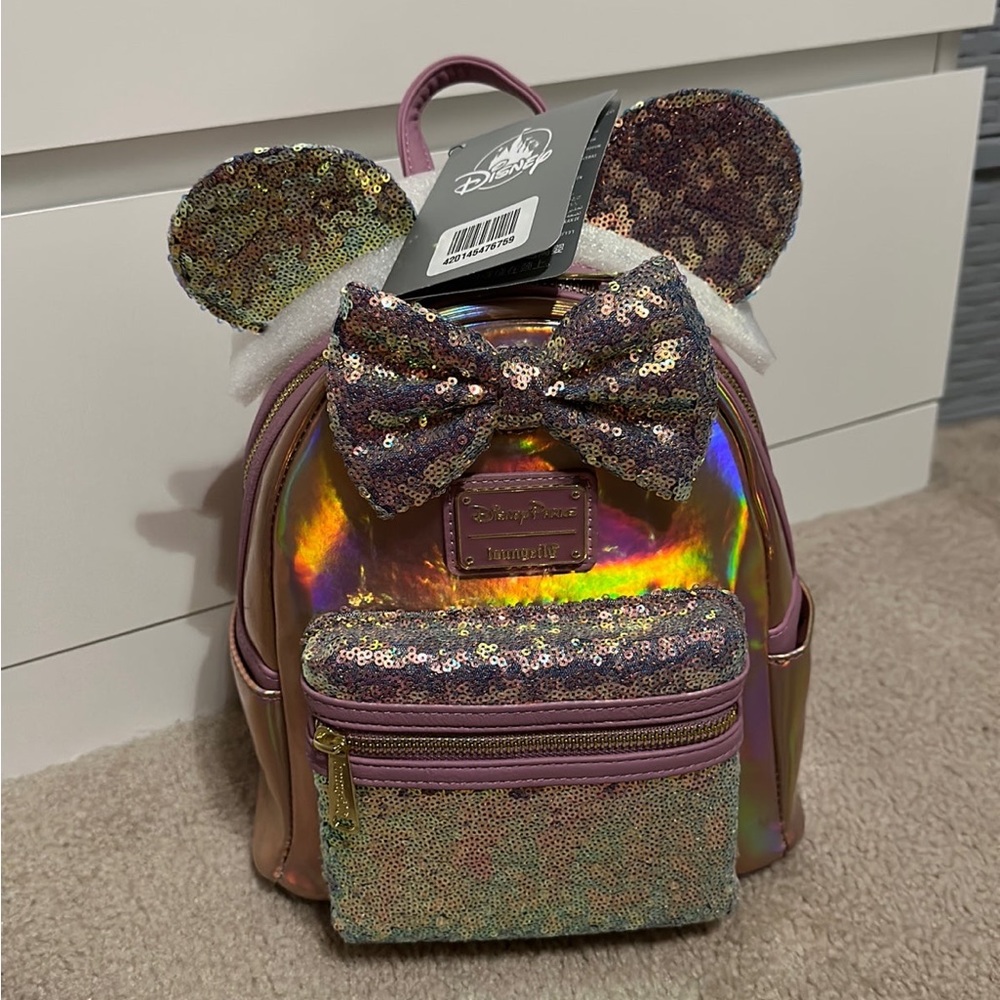 Disney Loungefly 50th Anniversary Earidescent Backpack